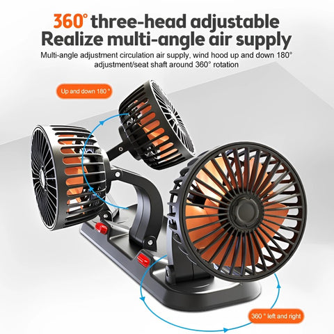 360° Adjustable Car Fan